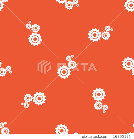 Orange settings pattern - Stock Illustration [16895155] - PIXTA