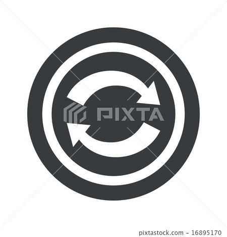 Round black exchange sign 16895170