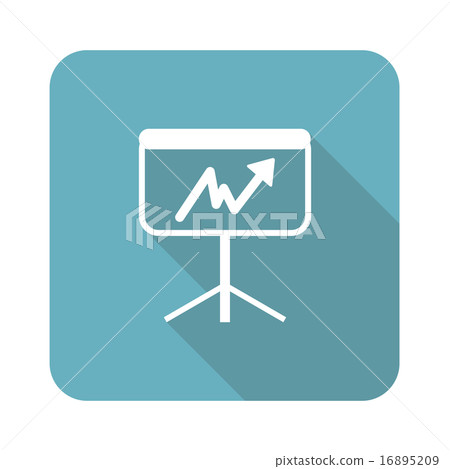 Square graphic presentation icon Square graphic presentation icon 16895209