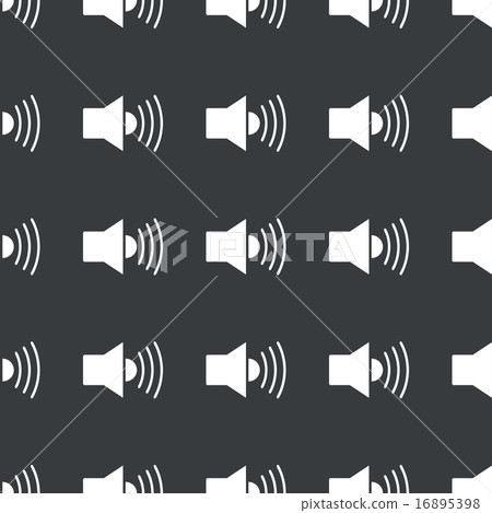 Straight black loudspeaker pattern Straight black loudspeaker pattern 16895398