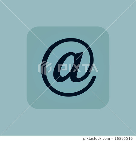 Pale blue e-mail icon 16895516