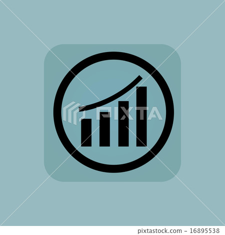 Pale blue bar graphic sign - Stock Illustration [16895538] - PIXTA