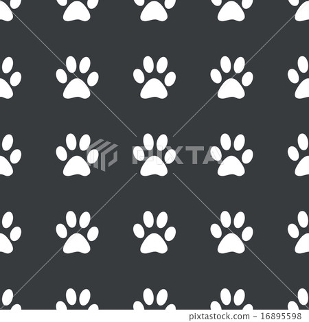 Straight black paw pattern Straight black paw pattern 16895598