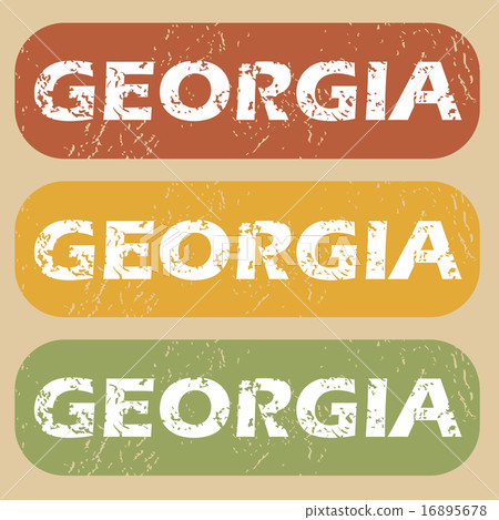 Vintage Georgia stamp set 16895678