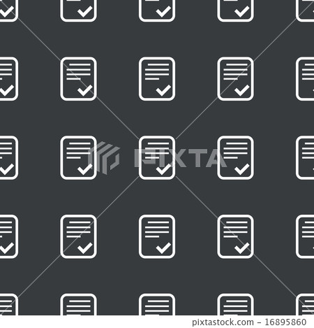 Straight black approved document pattern - Stock Illustration [16895860 ...