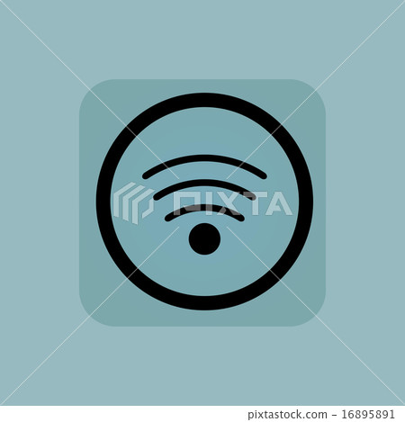 Pale blue Wi-Fi sign - Stock Illustration [16895891] - PIXTA