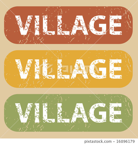 Vintage VILLAGE stamp set 16896179
