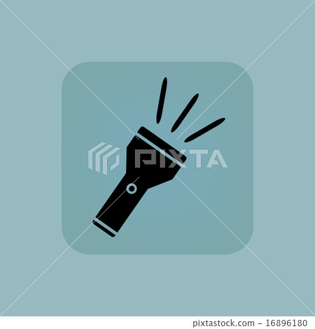 Pale blue flashlight icon 16896180