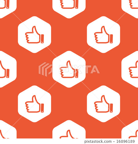 Orange hexagon like pattern Orange hexagon like pattern 16896189