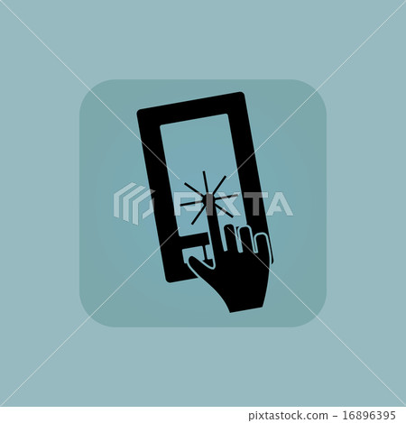 Pale blue touchscreen icon 16896395