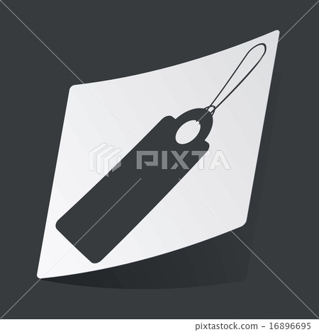 Monochrome string tag sticker - Stock Illustration [16896695] - PIXTA