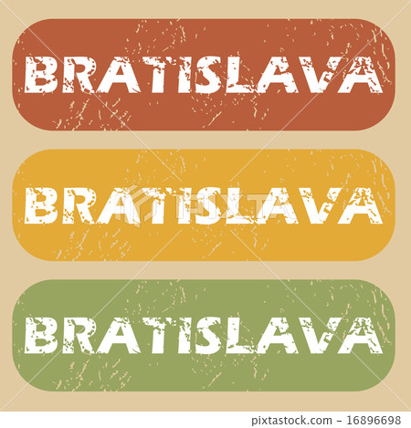 Vintage Bratislava stamp set 16896698