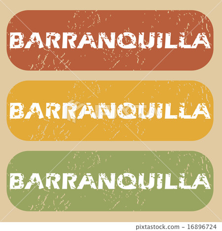 Vintage Barranquilla stamp set Vintage Barranquilla stamp set 16896724