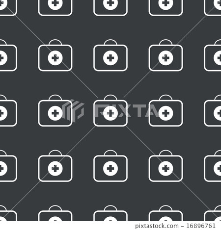 Straight black first-aid kit pattern Straight black first-aid kit pattern 16896761