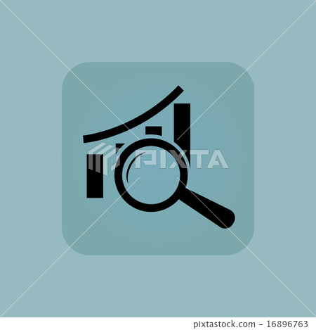Pale blue graphic examination icon Pale blue graphic examination icon 16896763