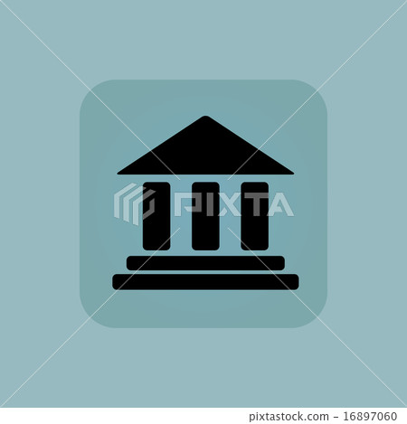 Pale blue museum icon - Stock Illustration [16897060] - PIXTA