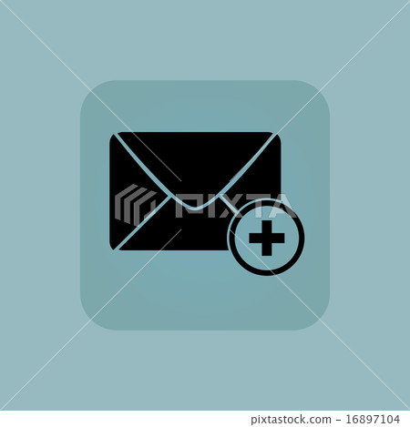 Pale blue add letter icon - Stock Illustration [16897104] - PIXTA