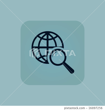 Pale blue global search icon Pale blue global search icon 16897256
