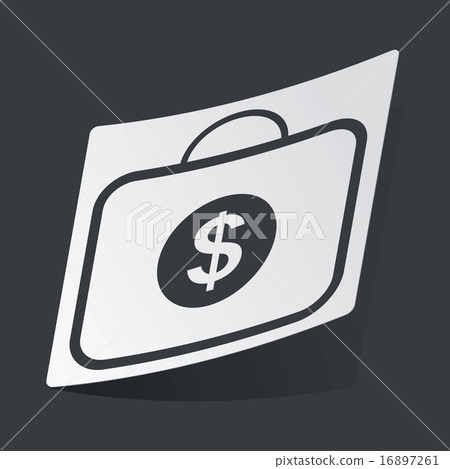 Monochrome dollar bag sticker Monochrome dollar bag sticker 16897261