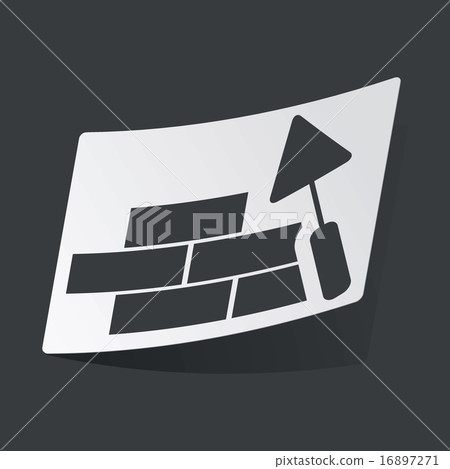 Monochrome building wall sticker Monochrome building wall sticker 16897271