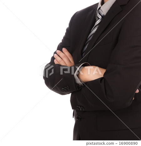 Business man in suit on white background Business man in suit on white background 16900890