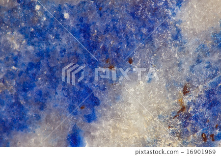 Stone structure. Lazurite mineral. Macro. 16901969
