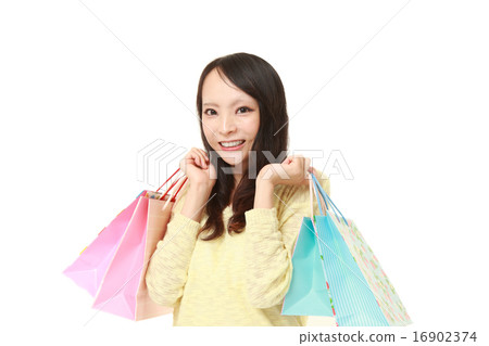 Shopping addicted woman 16902374