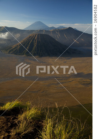 Bromo volcano, Java, Indonesia, bright colorful  16904582