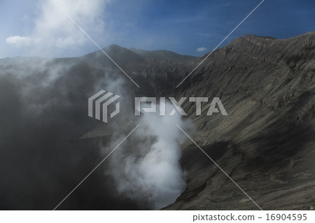 Volcano Ijen, Java, Indonesia, bright colorful  16904595
