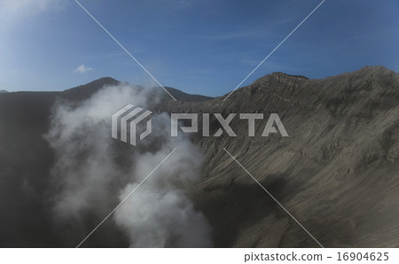 Volcano Ijen, Java, Indonesia, bright colorful  16904625