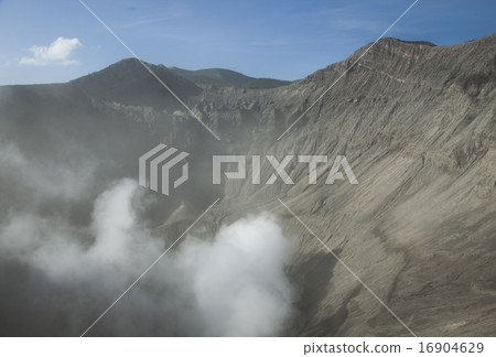 Volcano Ijen, Java, Indonesia, bright colorful  16904629