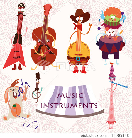 Music Instruments with rabbit - Stock Illustration [16905358] - PIXTA