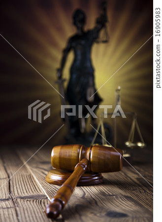 Law and justice concept, legal code and scales 16905983