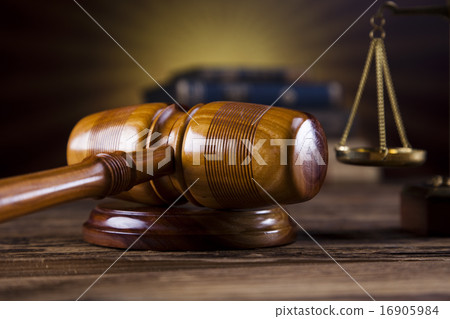 Law and justice concept, legal code and scales 16905984