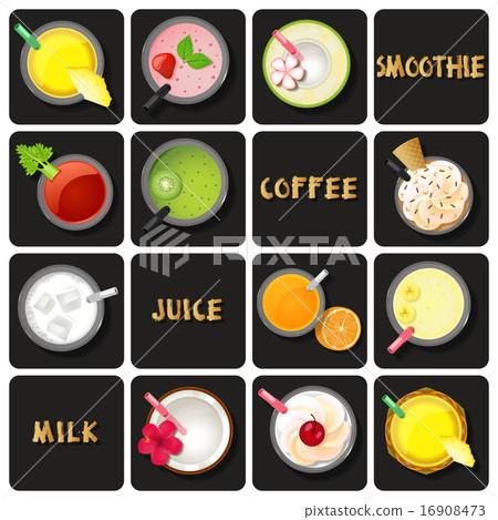 Illustration of beverage collection 16908473