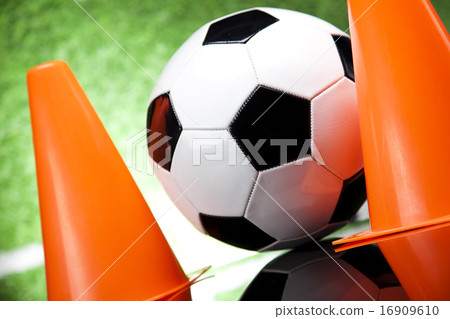Classic black white soccer ball Classic black white soccer ball 16909610