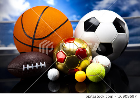 Sports Equipment, vivid colorful theme 16909697