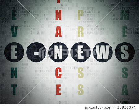 News concept: word E-news in solving Crossword Puzzle News concept: word E-news in solving Crossword Puzzle 16910074