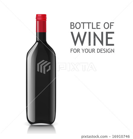 Realistic of glass bottles for wine Realistic of glass bottles for wine 16910746