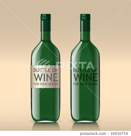 realistic sample of empty green bottles realistic sample of empty green bottles 16910758