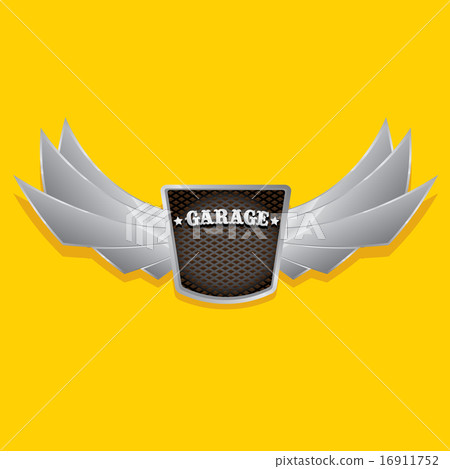 Vector metallic automotive, motorcycle badge Vector metallic automotive, motorcycle badge 16911752