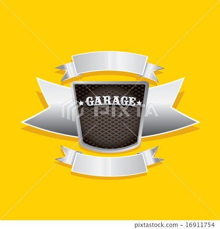 Vector metallic automotive, motorcycle badge 16911754