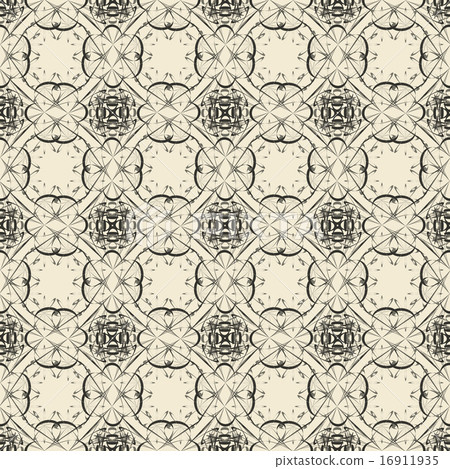 Geometric ornament seamless pattern.  Textile design template seamless background.  16911935