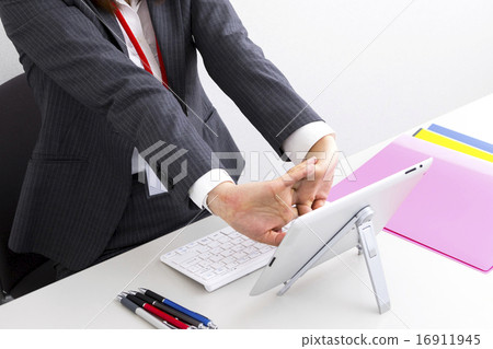 Female Office Lady Business Fatigue Stretch Flexible Extend Hand Parts Suit 16911945