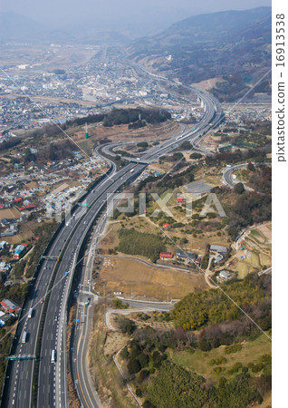 Tomei Expressway from the sky Tomei Expressway from the sky 16913538