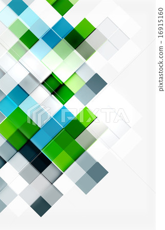 Square shape mosaic pattern design. Universal modern composition 16915160