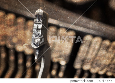 T hammer - old manual typewriter - warm filter 16918567