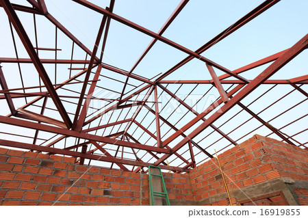 steel beam in building construction site steel beam in building construction site 16919855