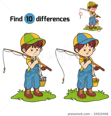 Find differences game (little boy fisher) Find differences game (little boy fisher) 16920406