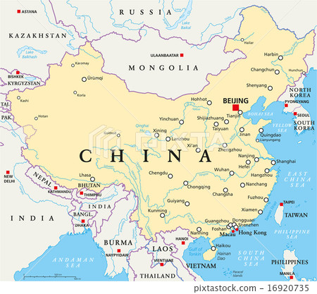 China Political Map 16920735